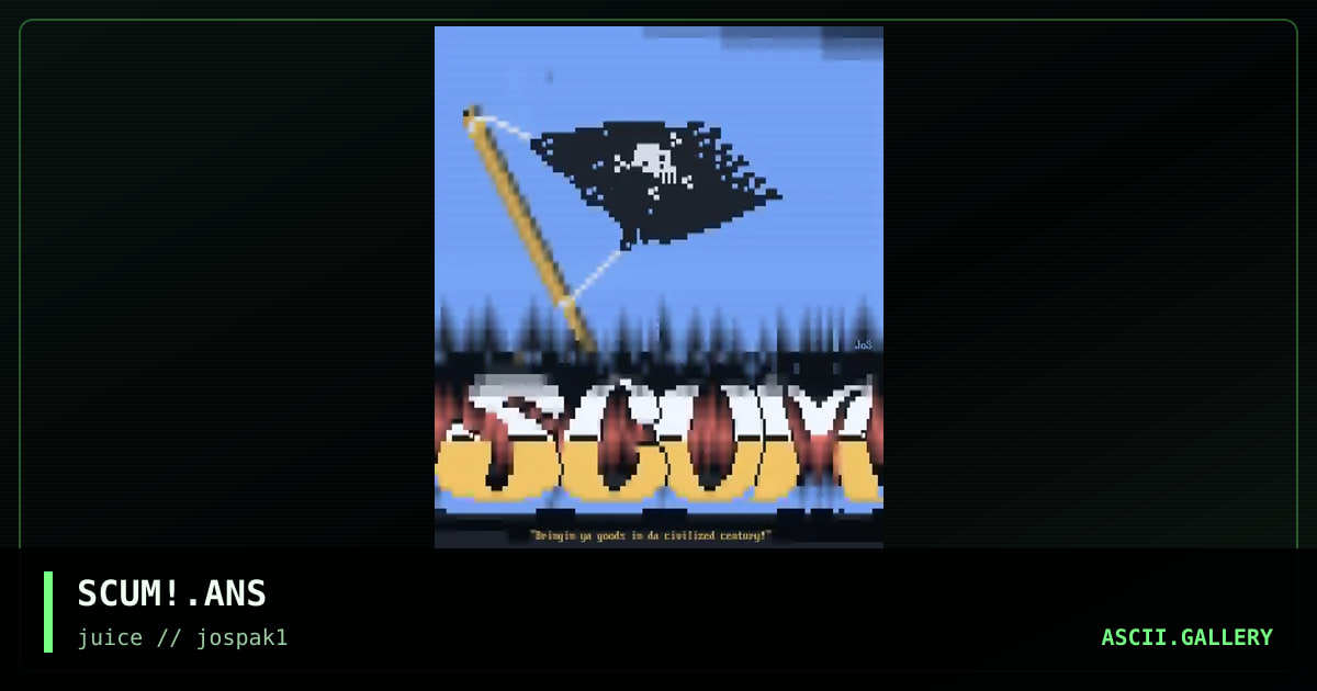 SCUM!.ANS, by untagged, 1995