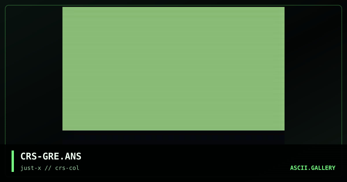 green, by crasher, 2002