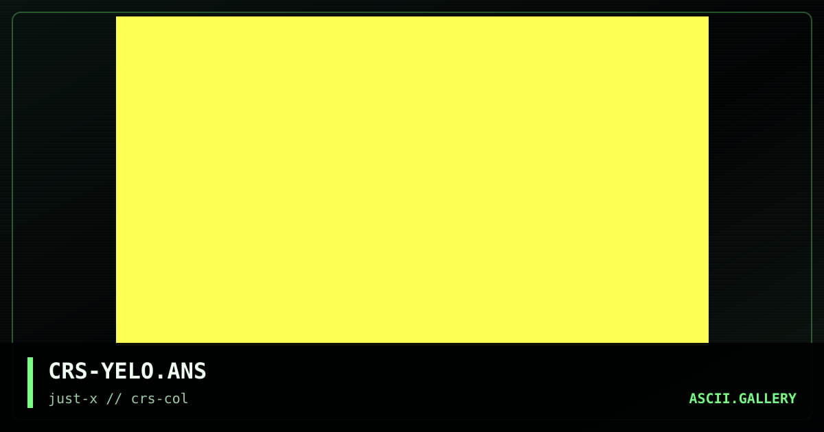 yellow, by crasher, 2002