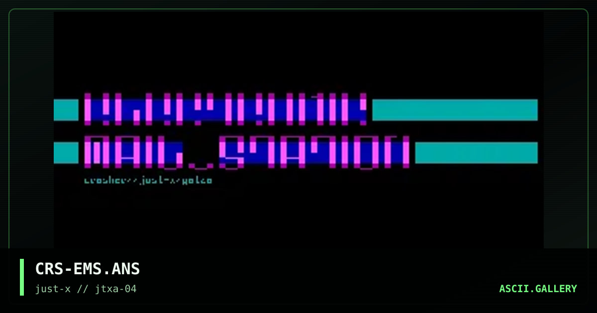 electronic mail station, by crasher, 2001