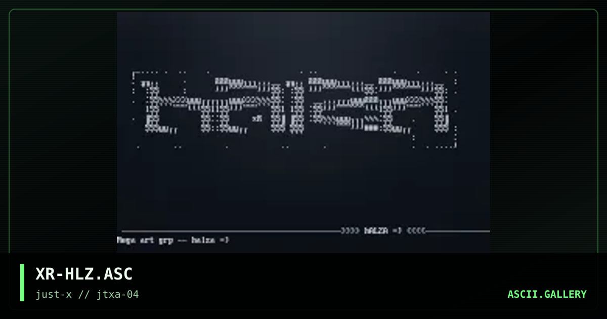 hALZA :), by xrip, 2001