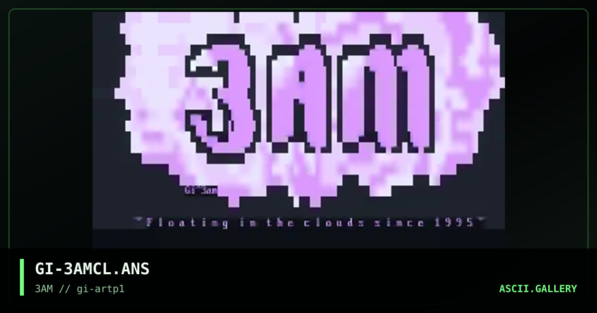 GI-3AMCL.ANS, by goldie, 1995