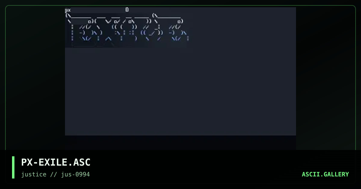 EXiLE ASCII, by phaser-x, 1994