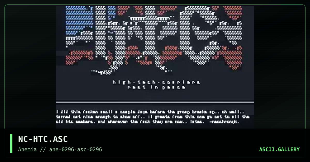 High Tech Couriers, by neochronyk, 1996
