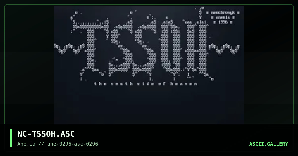 The south side of Heaven, by neochronyk, 1996
