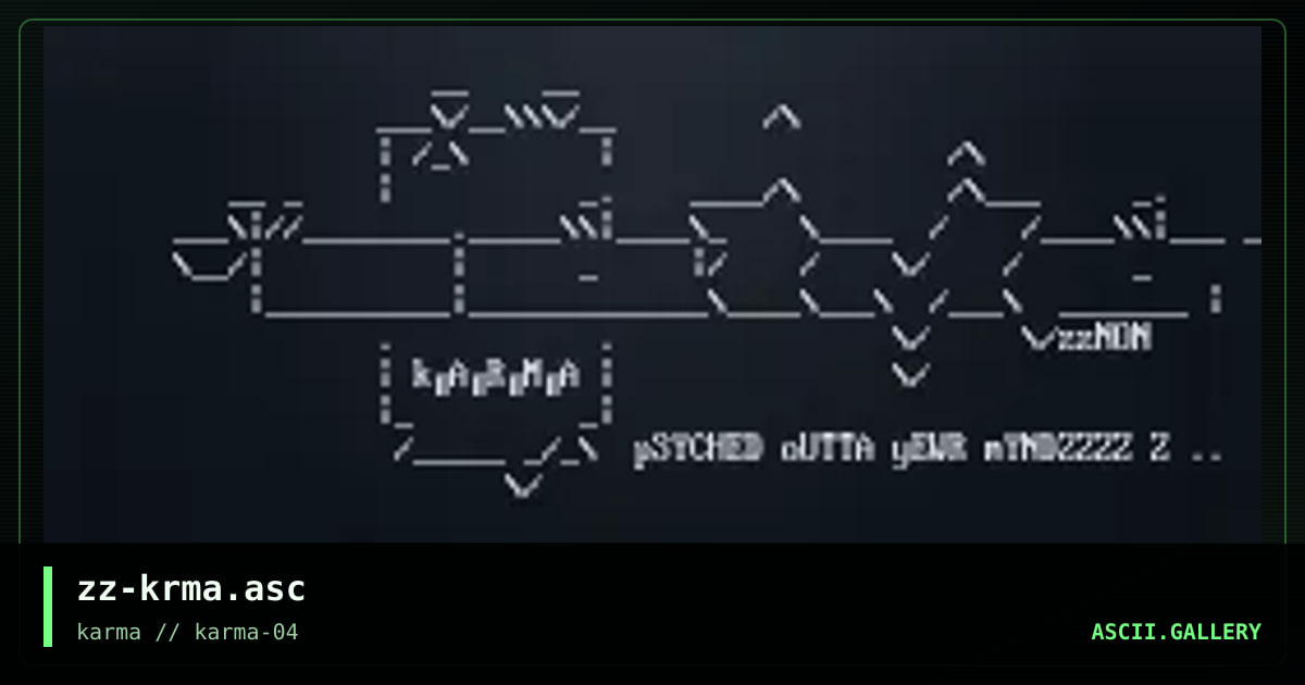 zz-krma.asc, by kayozz, 1998