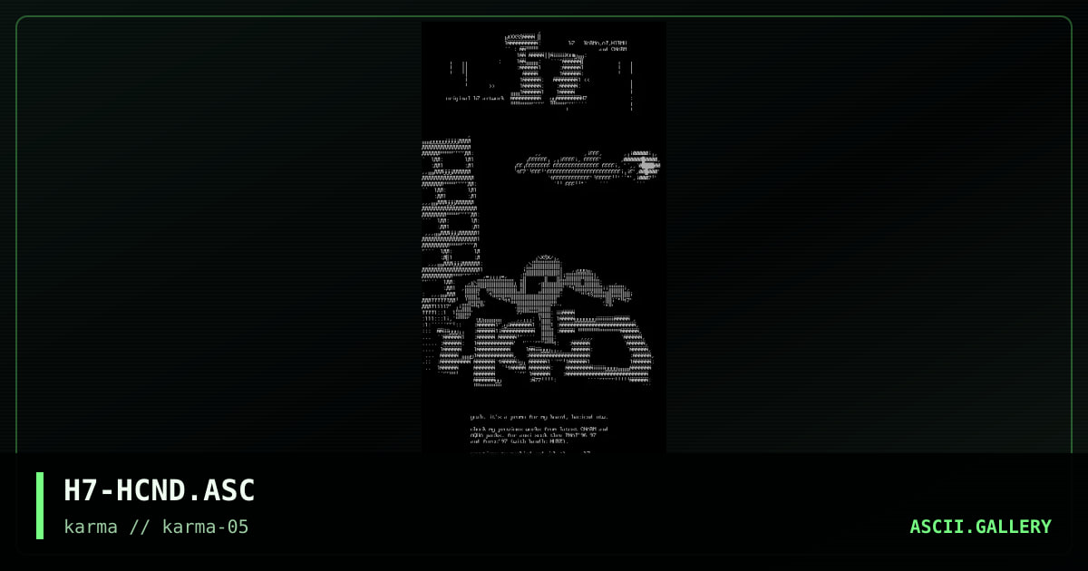 H7-HCND.ASC, by h7, 1998