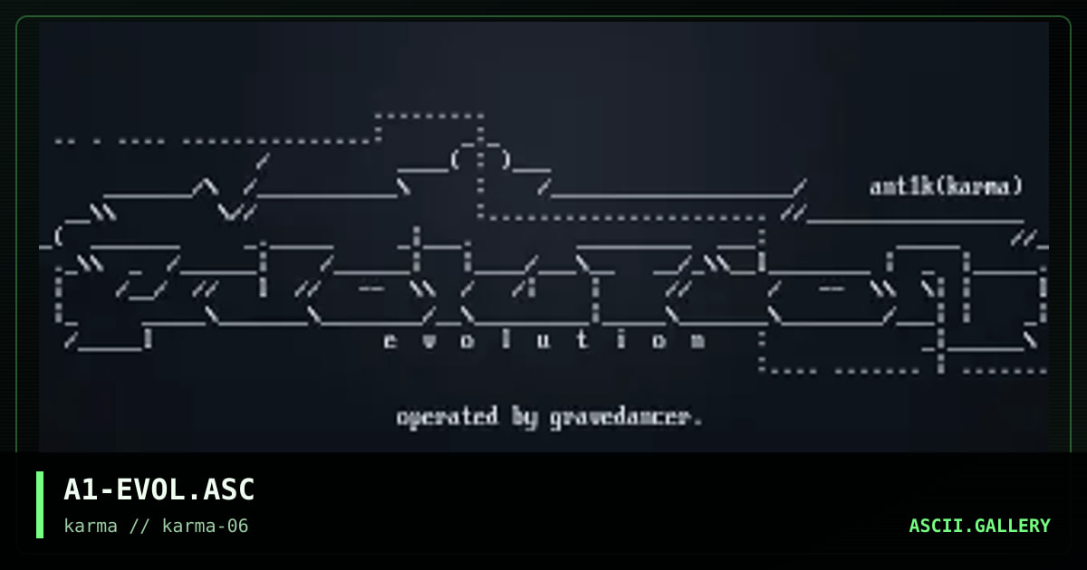 A1-EVOL.ASC, by antik, 1998