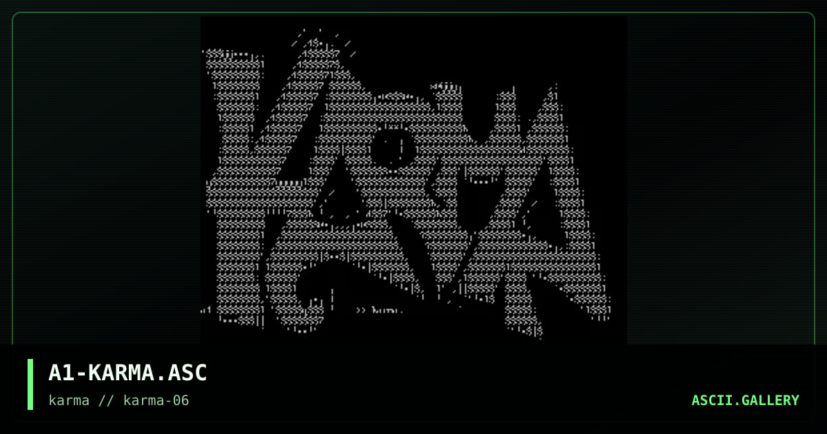 A1-KARMA.ASC, by antik, 1998