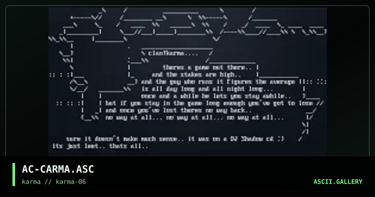 AC-CARMA.ASC, by afrocreep, 1998