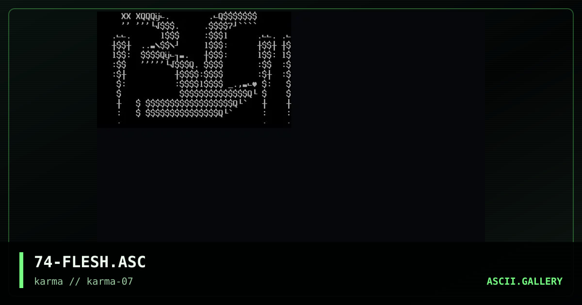 74-FLESH.ASC, by discofunk 1974, 1998