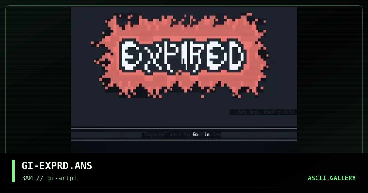 GI-EXPRD.ANS, by goldie, 1995