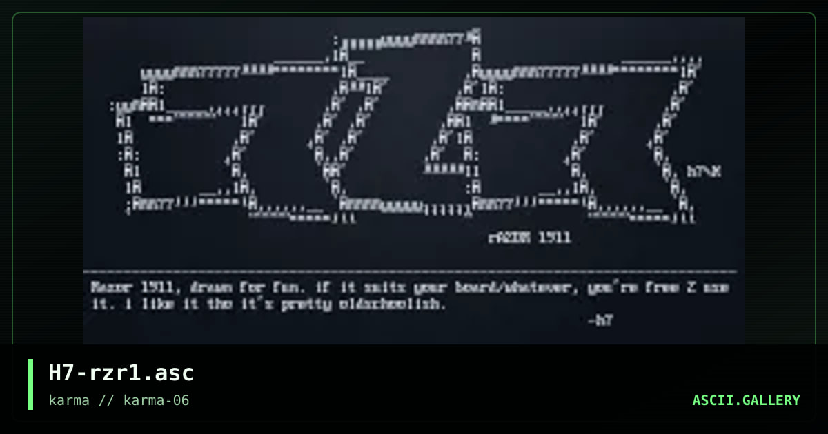 rzr1911, by h7, 1998