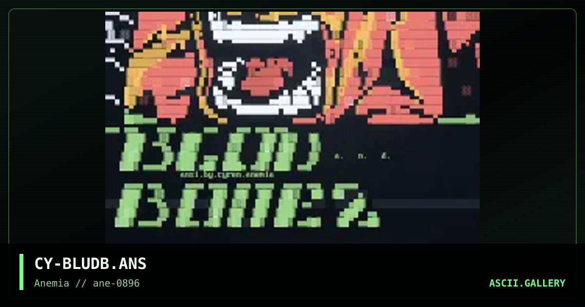 Blud and Bonez, by cyren, 1996