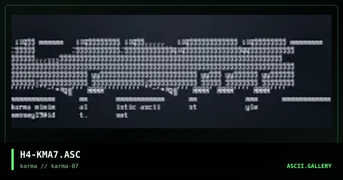 H4-KMA7.ASC, by haji, 1998