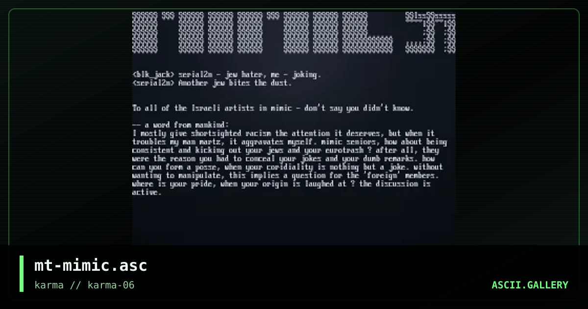 mt-mimic.asc, by martyr, 1998