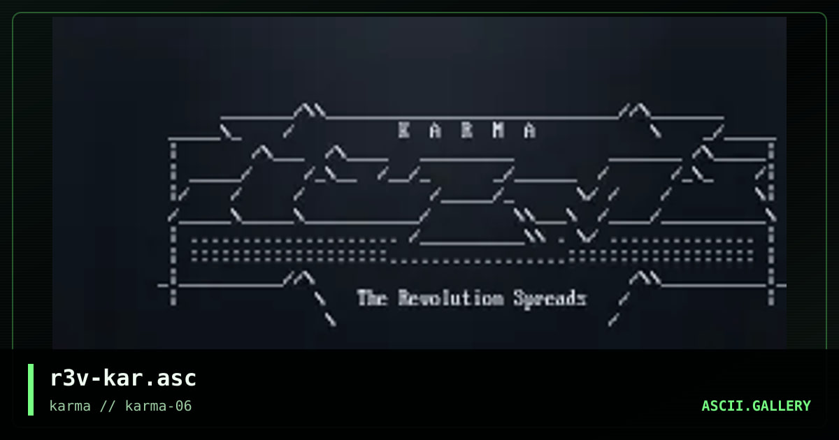 r3v-kar.asc, by revolution, 1998