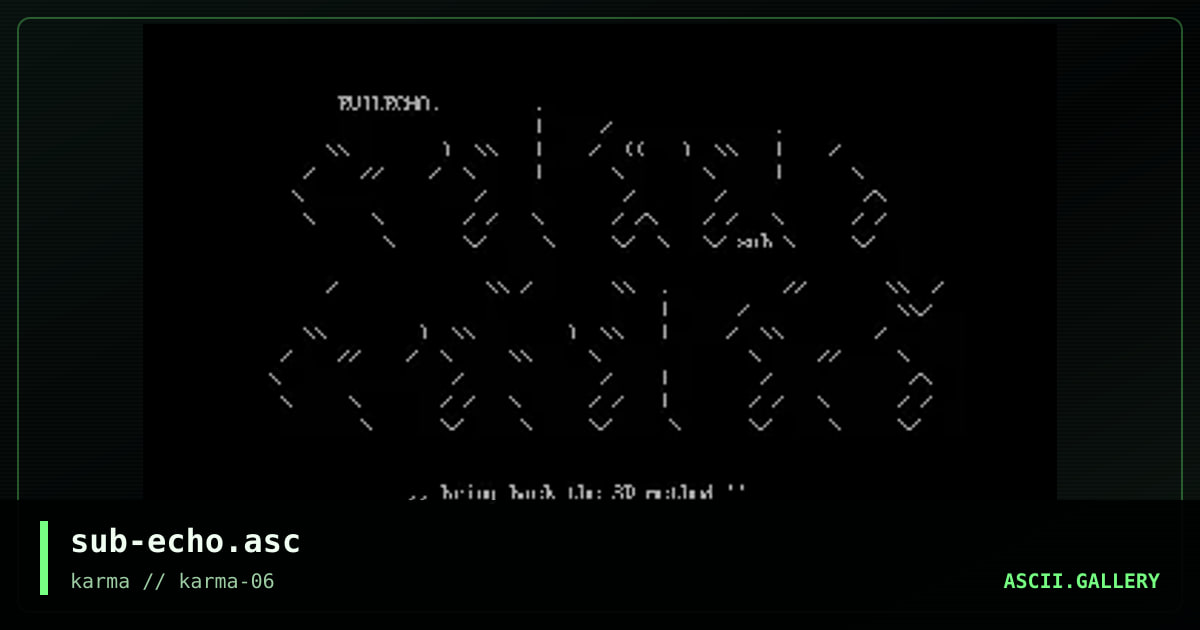 sub-echo.asc, by subsonic, 1998