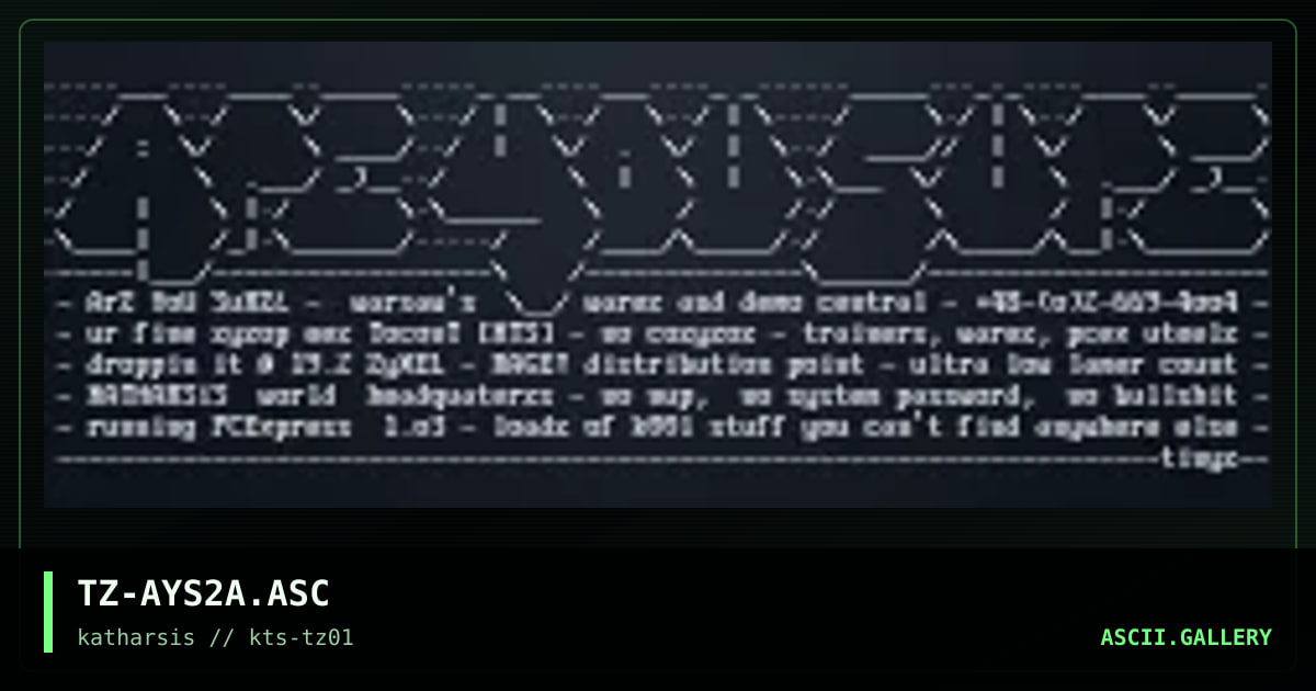 TZ-AYS2A.ASC, by tinyz, 1994