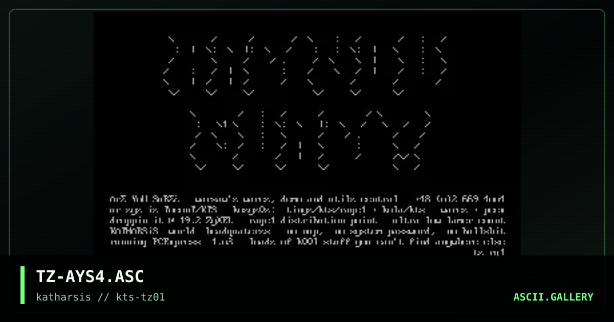 TZ-AYS4.ASC, by tinyz, 1994
