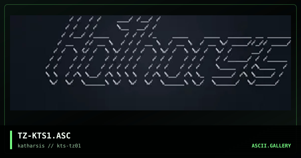 TZ-KTS1.ASC, by tinyz, 1994