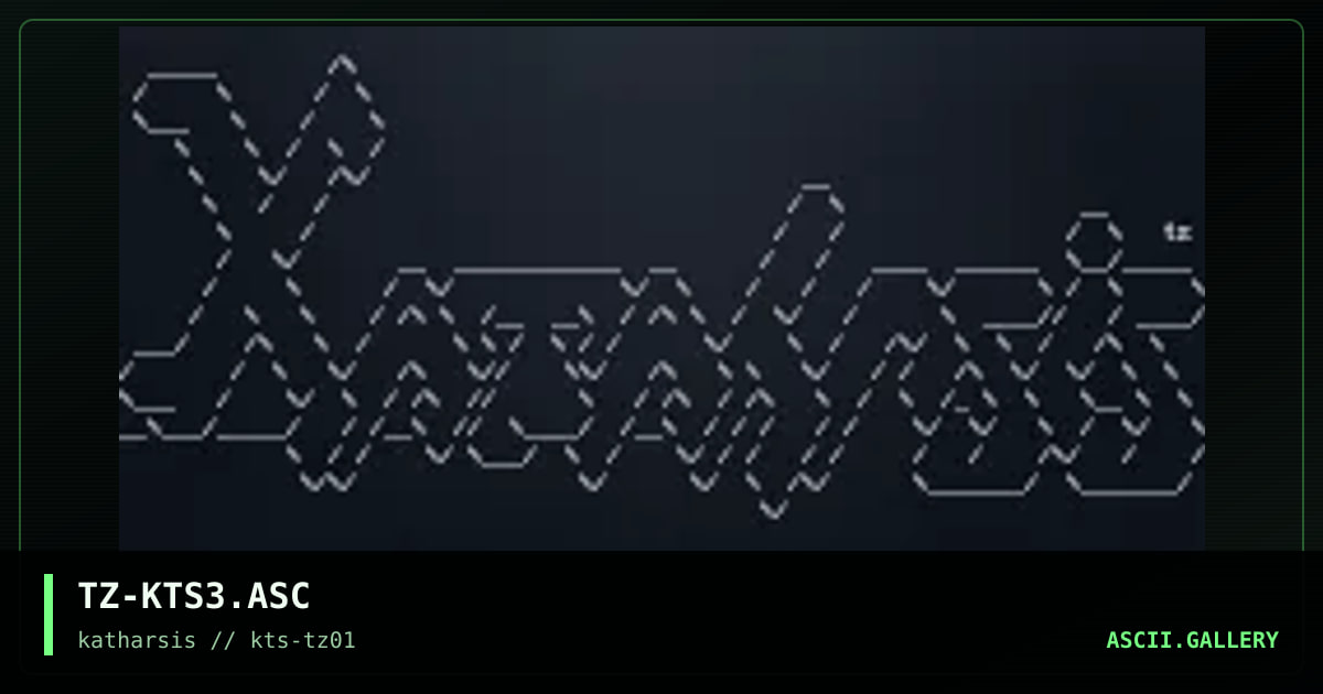 TZ-KTS3.ASC, by tinyz, 1994