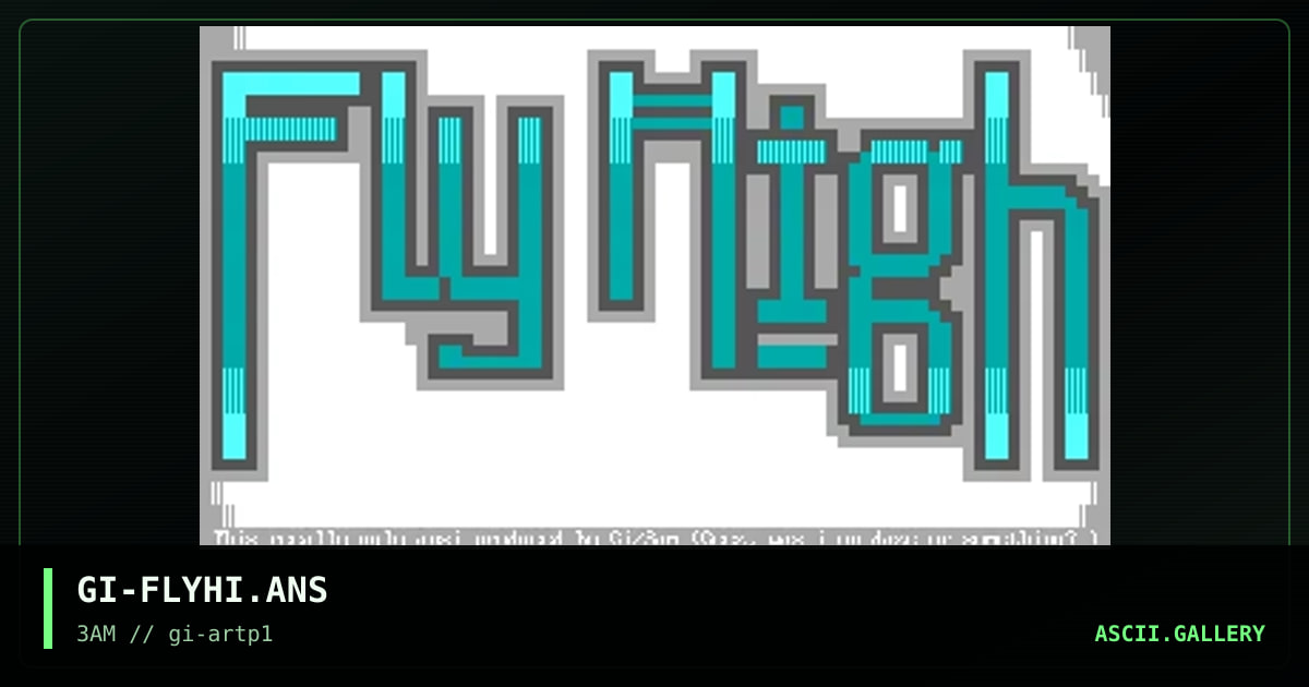 GI-FLYHI.ANS, by goldie, 1995