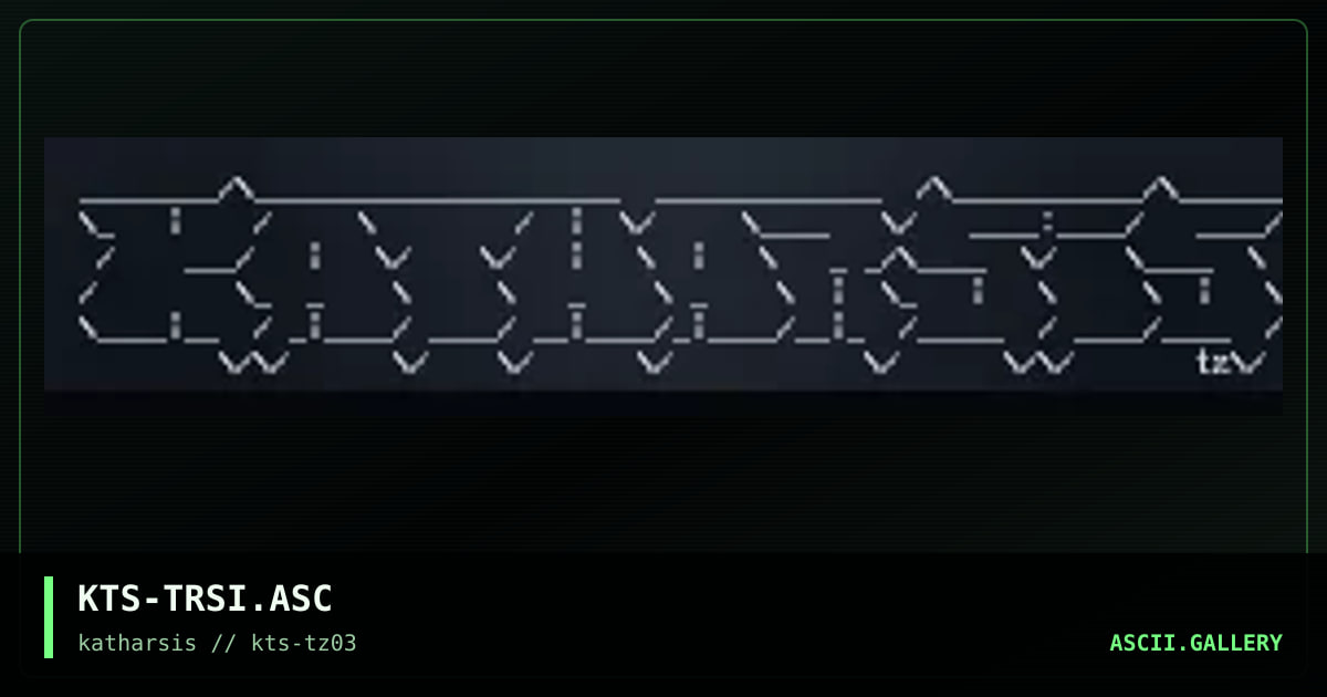 KTS-TRSI.ASC, by tinyz, 1994