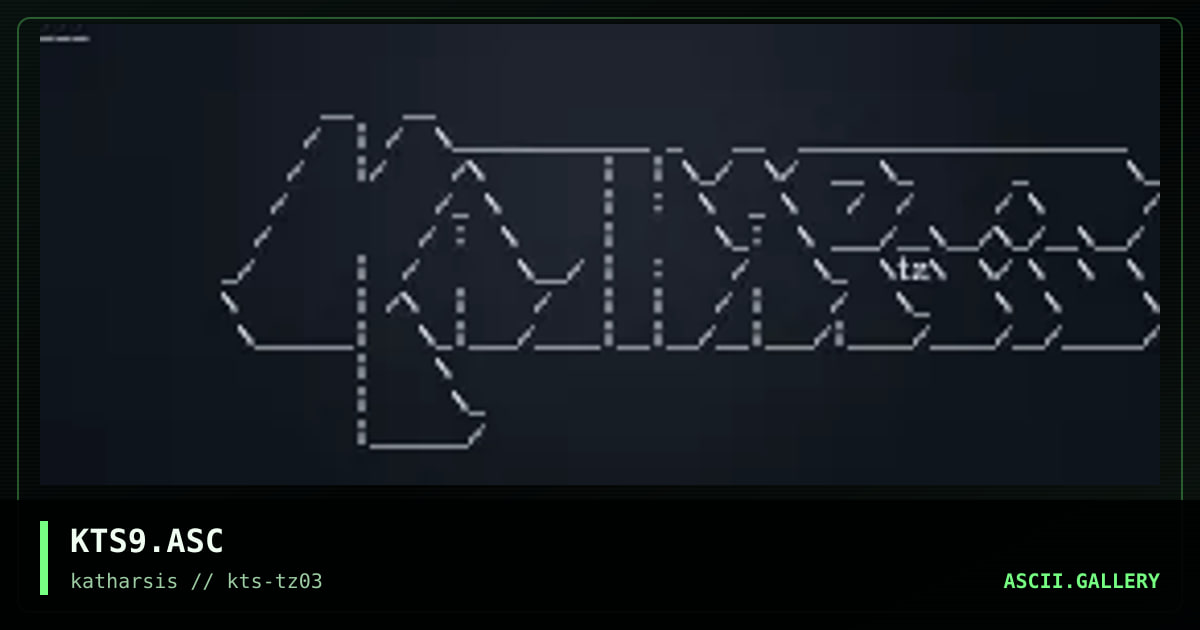 KTS9.ASC, by tinyz, 1994