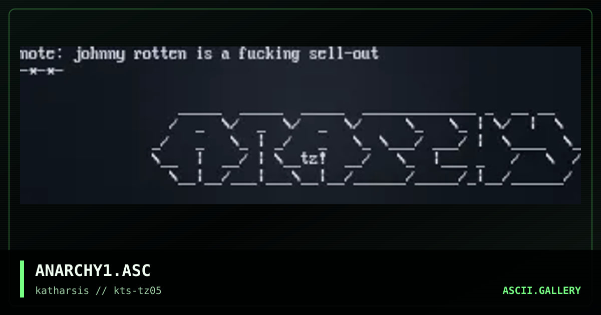 ANARCHY1.ASC, by tinyz, 1994