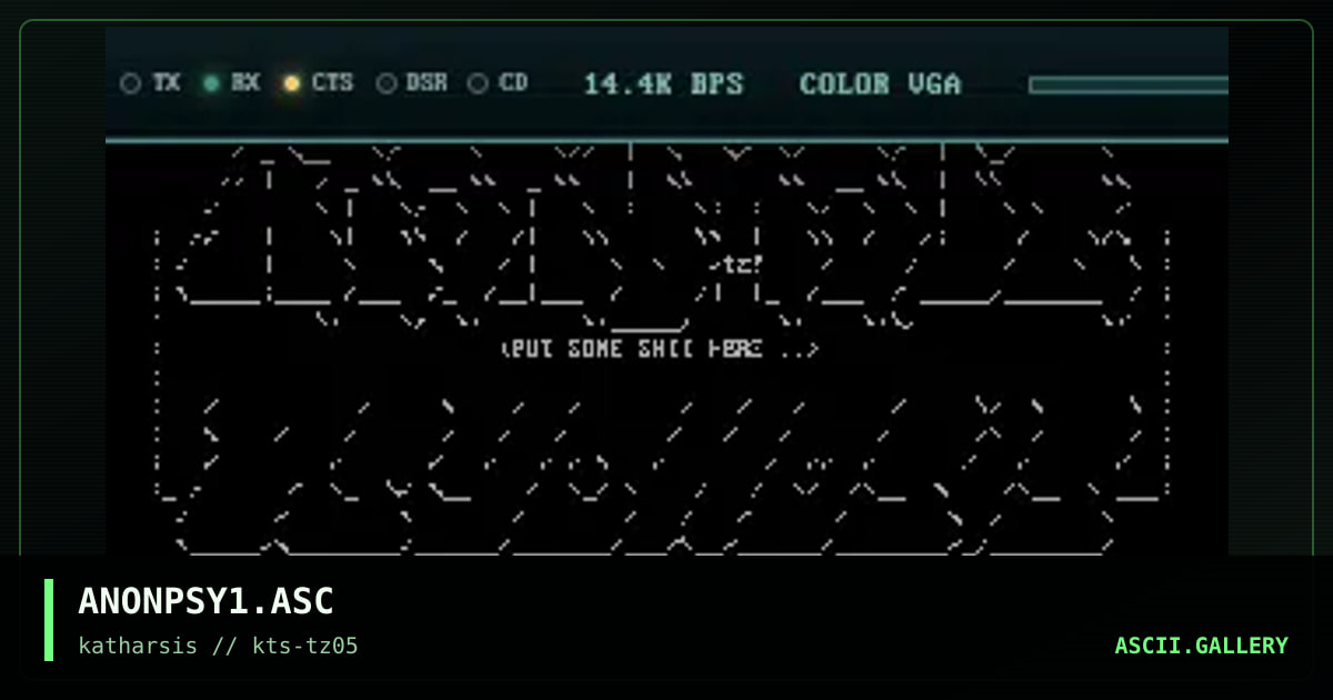 ANONPSY1.ASC, by tinyz, 1994