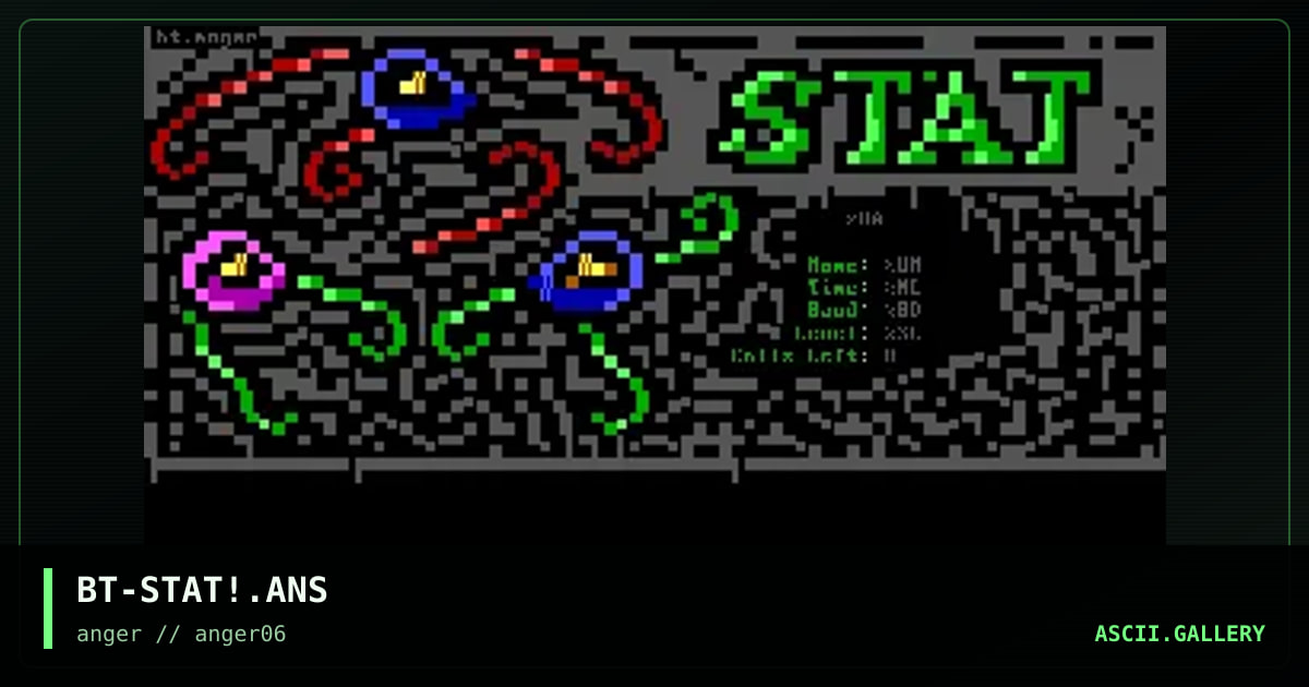 Renegade Logon Stat Screen-, by buzztone, 1996