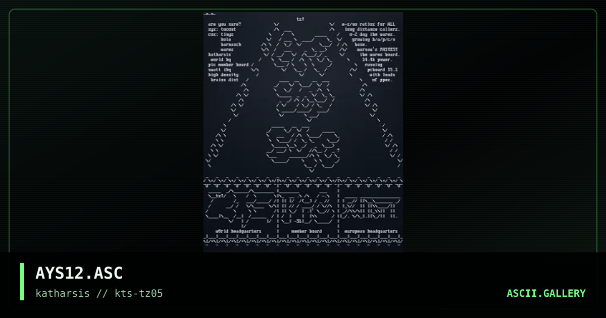 AYS12.ASC, by tinyz, 1994