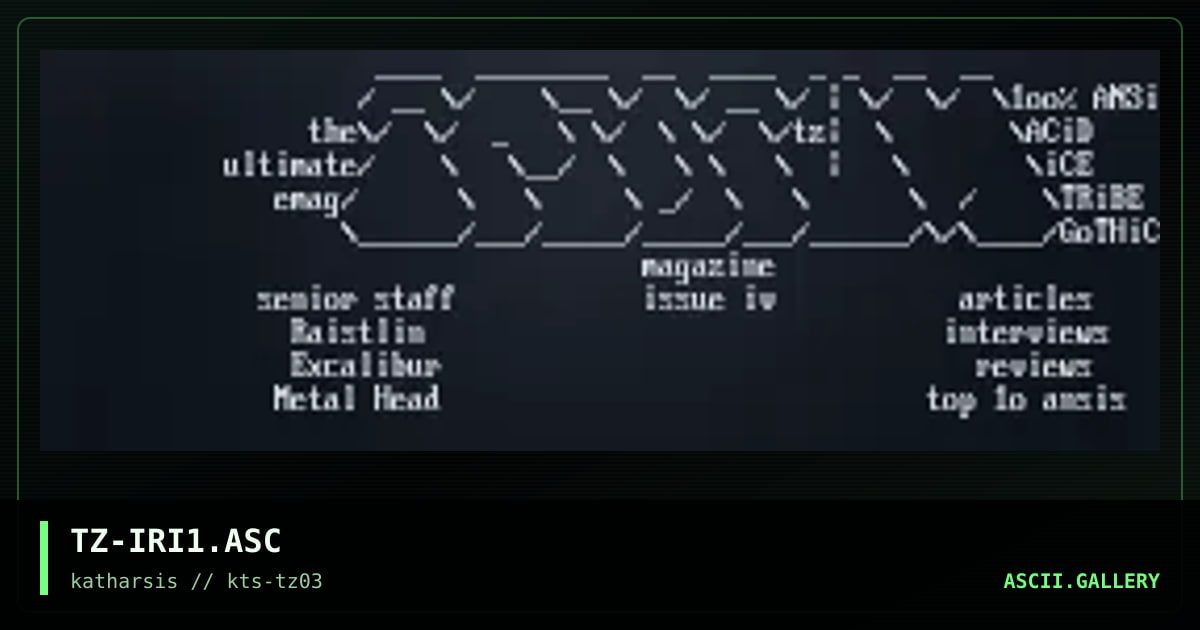 TZ-IRI1.ASC, by tinyz, 1994