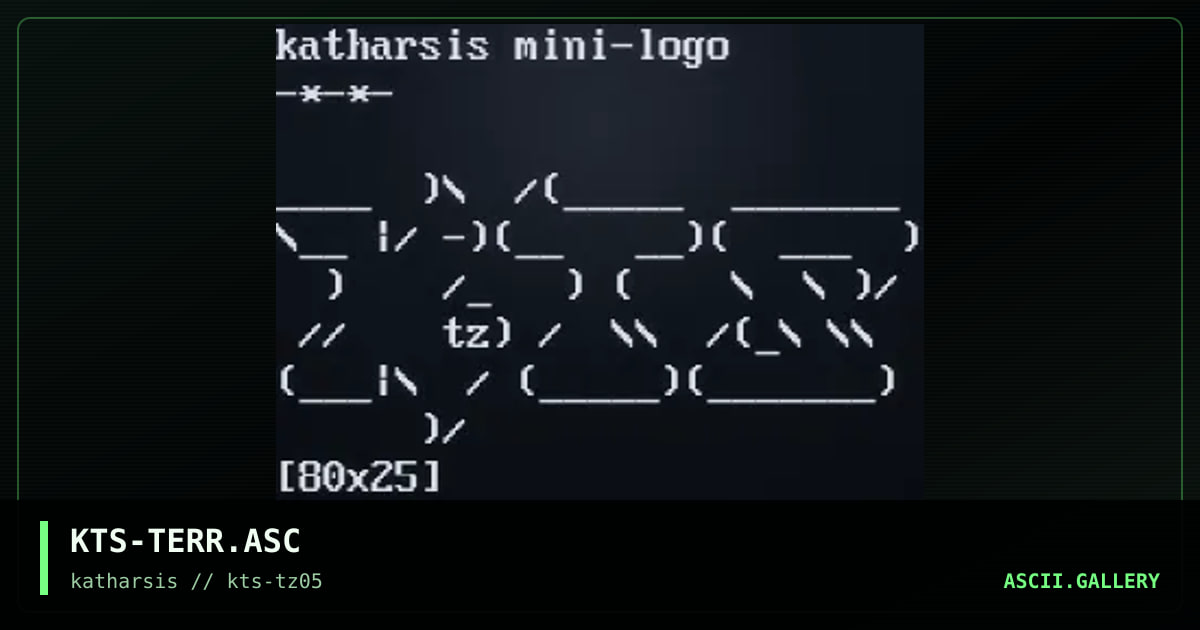 KTS-TERR.ASC, by tinyz, 1994