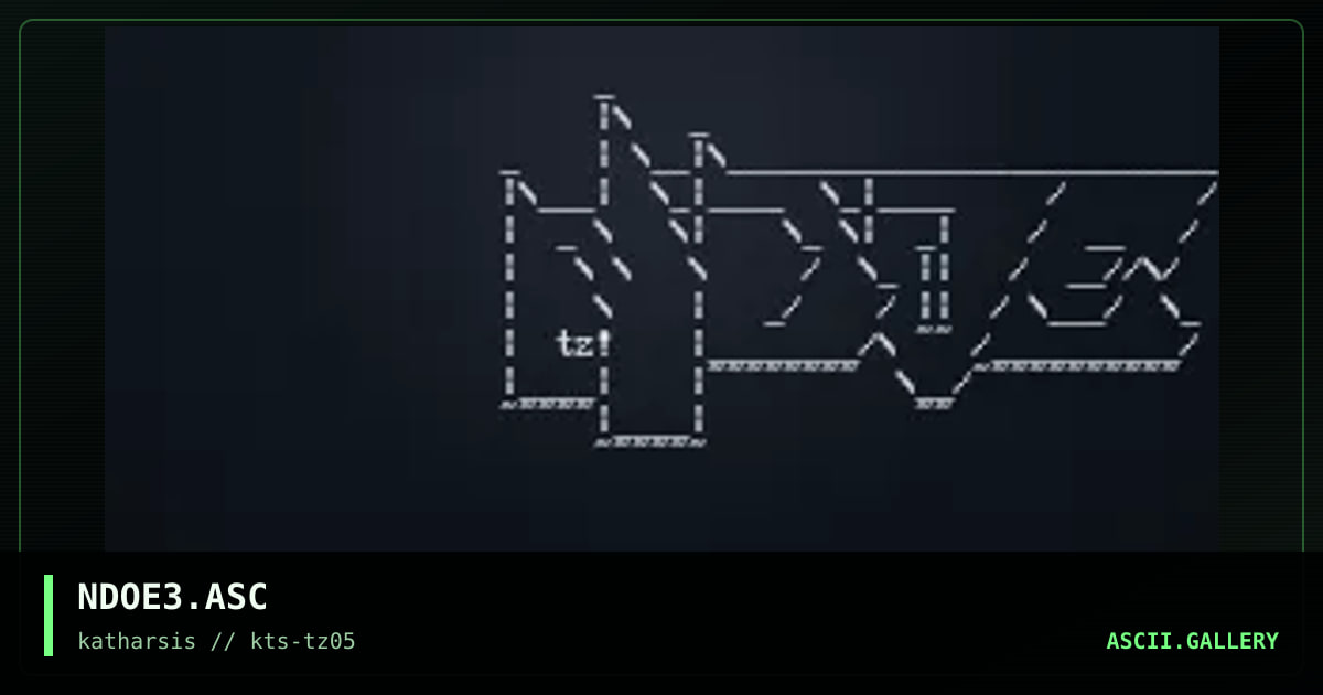 NDOE3.ASC, by tinyz, 1994