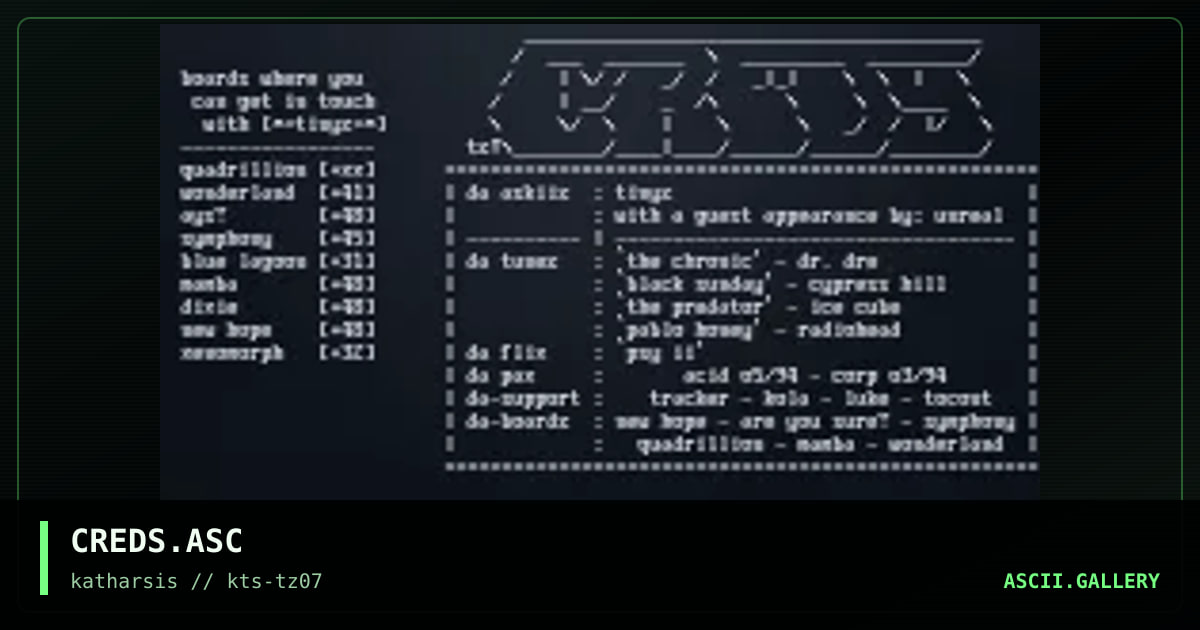 CREDS.ASC, by tinyz, 1994