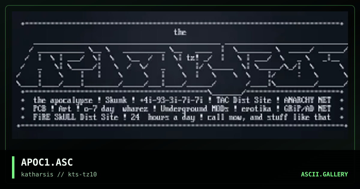 APOC1.ASC, by tinyz, 1994