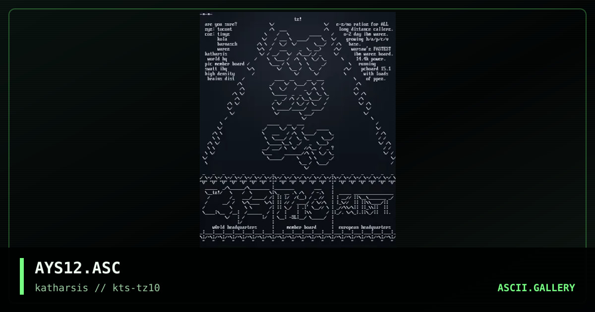 AYS12.ASC, by tinyz, 1994