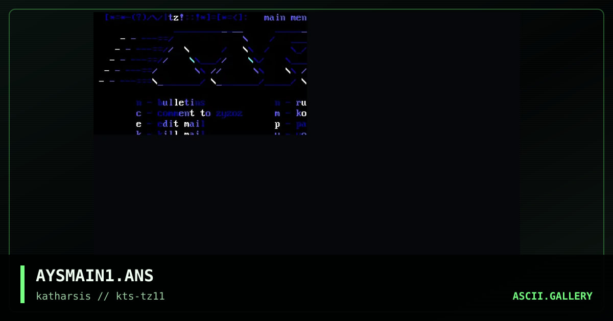AYSMAIN1.ANS, by untagged, 1994