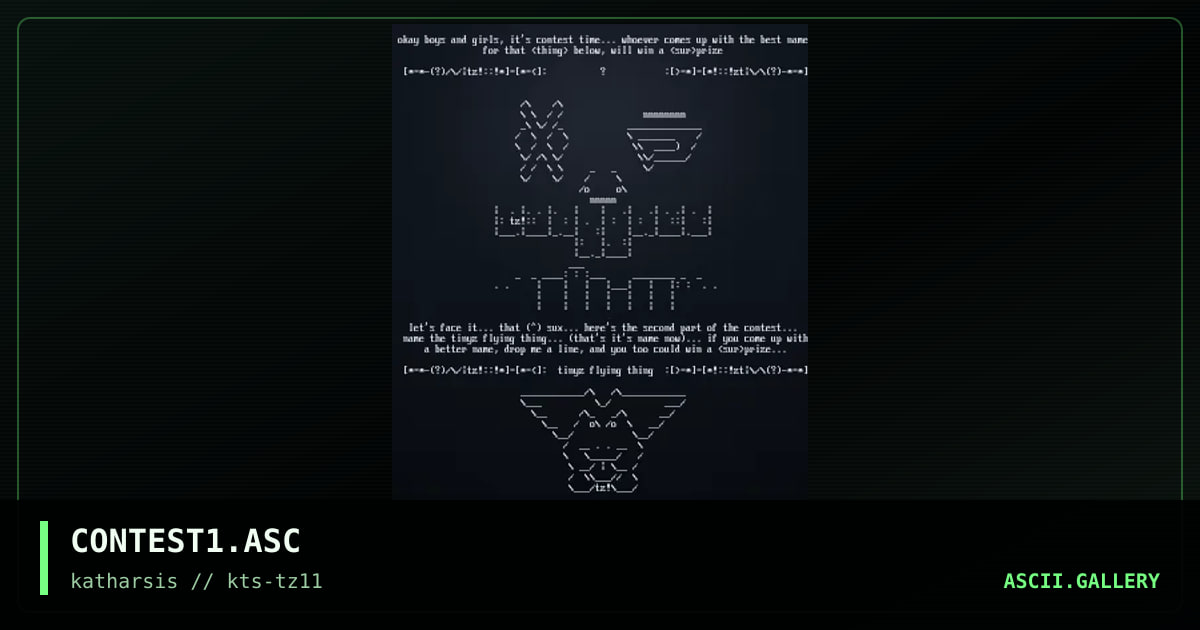 CONTEST1.ASC, by tinyz, 1994
