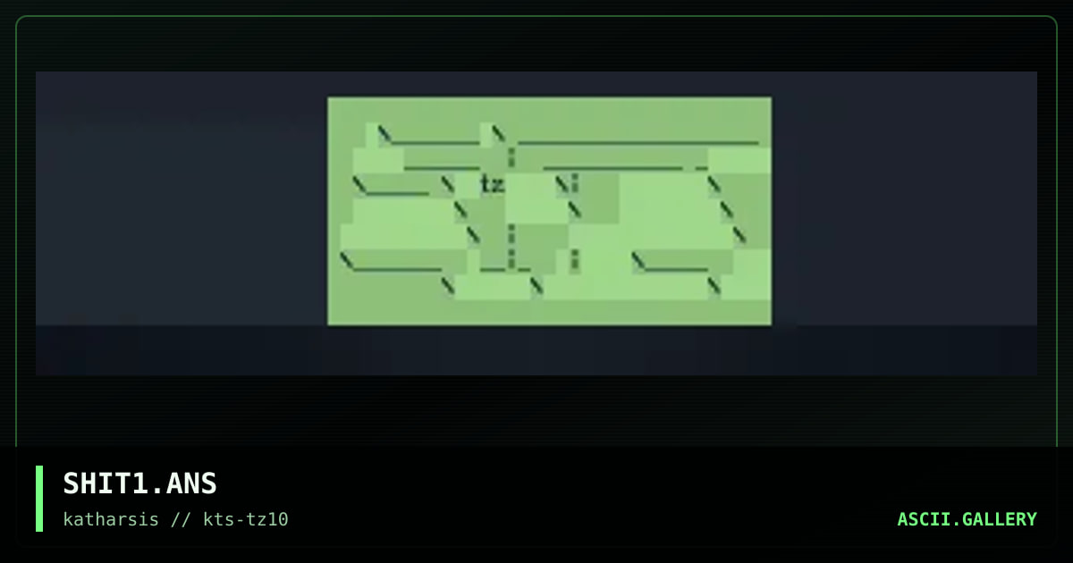 SHIT1.ANS, by untagged, 1994