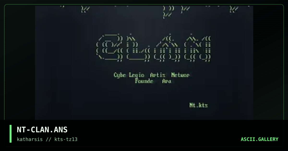 NT-CLAN.ANS, by nightrain, 1994