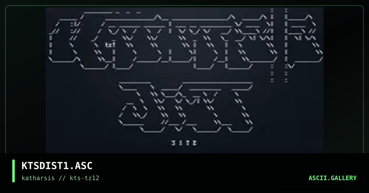 KTSDIST1.ASC, by tinyz, 1994