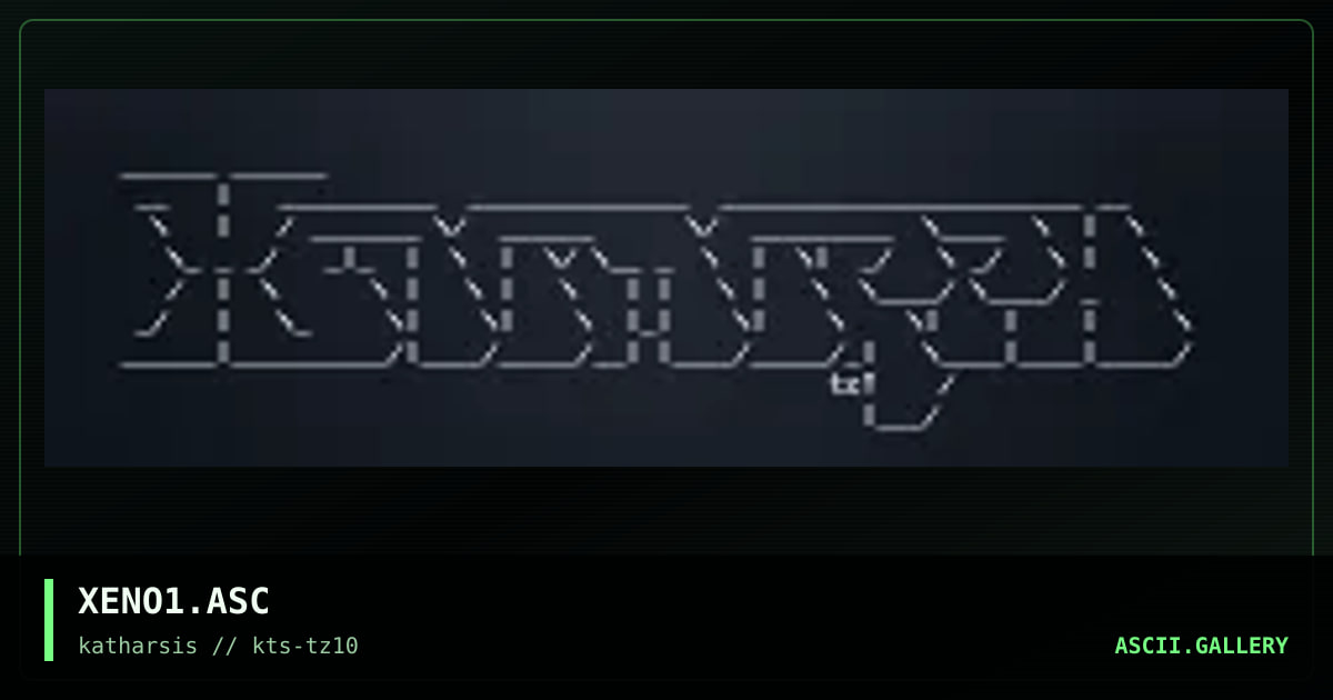 XENO1.ASC, by tinyz, 1994