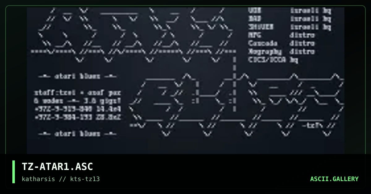 TZ-ATAR1.ASC, by tinyz, 1994