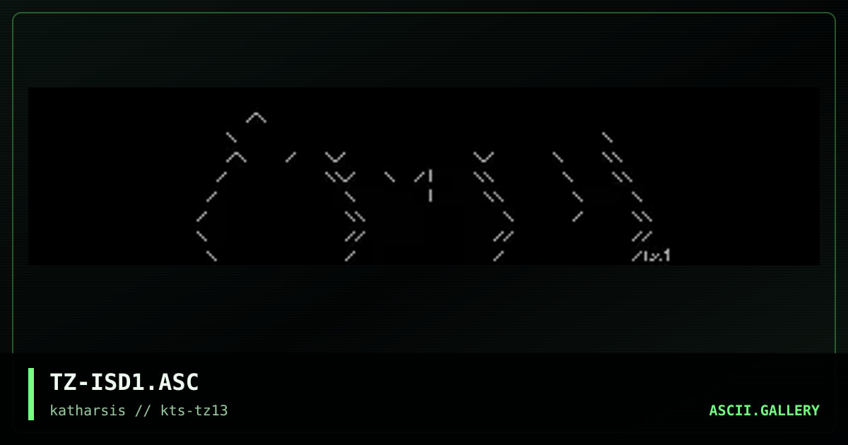 TZ-ISD1.ASC, by tinyz, 1994