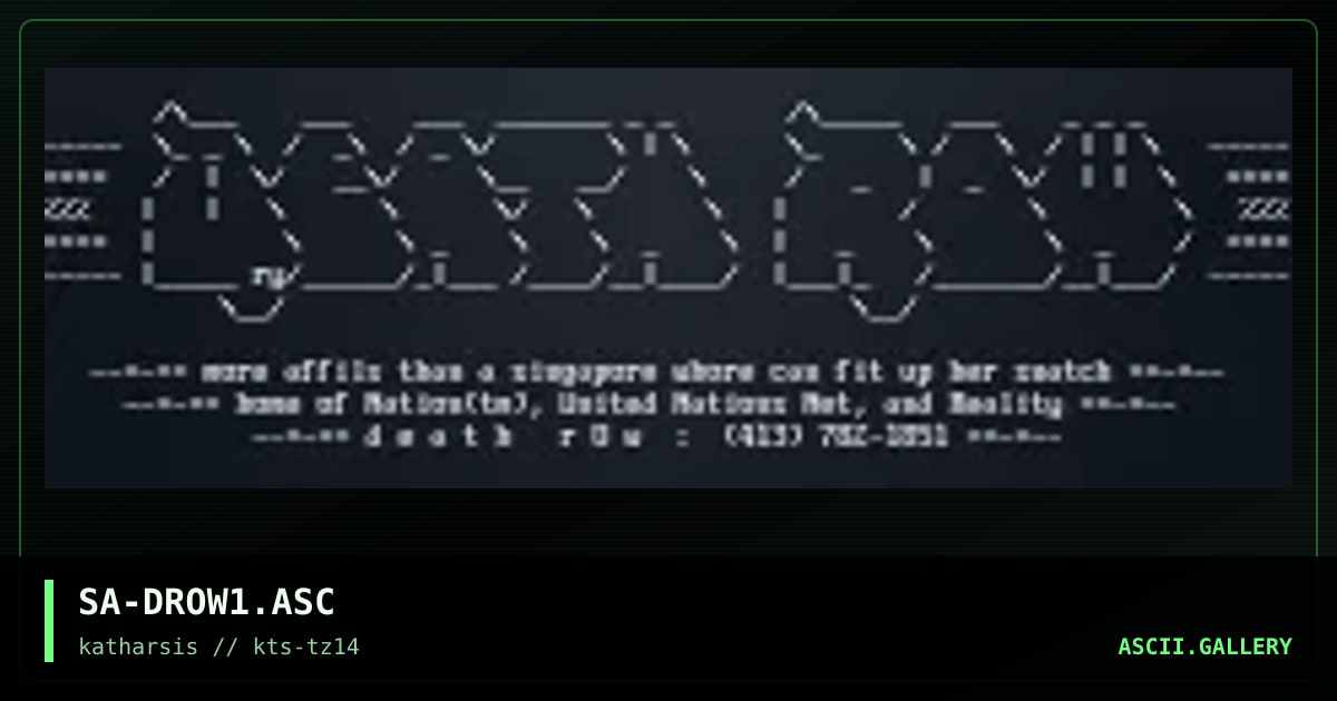 SA-DROW1.ASC, by saro, 1994