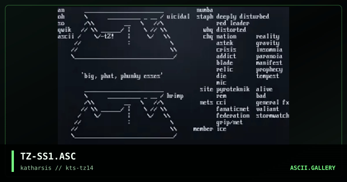 TZ-SS1.ASC, by tinyz, 1994