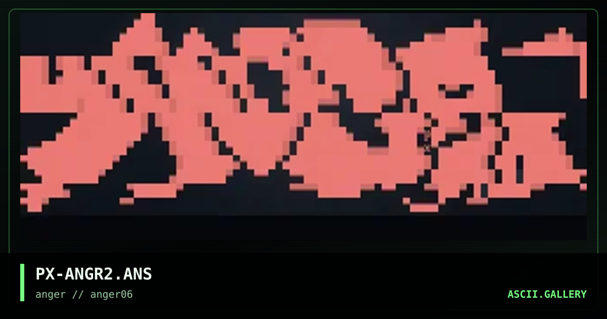 anger font numba2, by psybrepixel, 1996